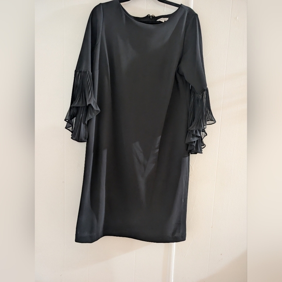 Shelby & Palmer Black Sheath Dress with Bell Sleeves - Picture 1 of 8